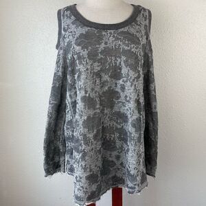 Vintage Shauana Cold Shoulder Sweatshirt Size L EUC